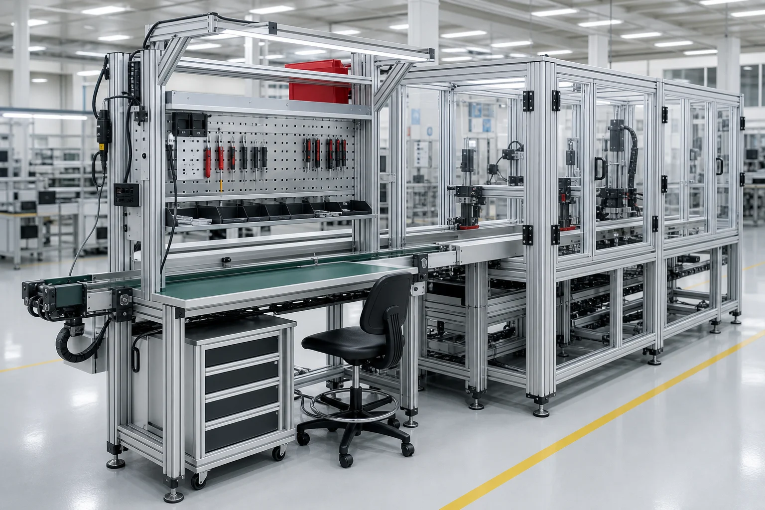 ภาพประกอบระบบโครงสร้างอลูมิเนียม Modular